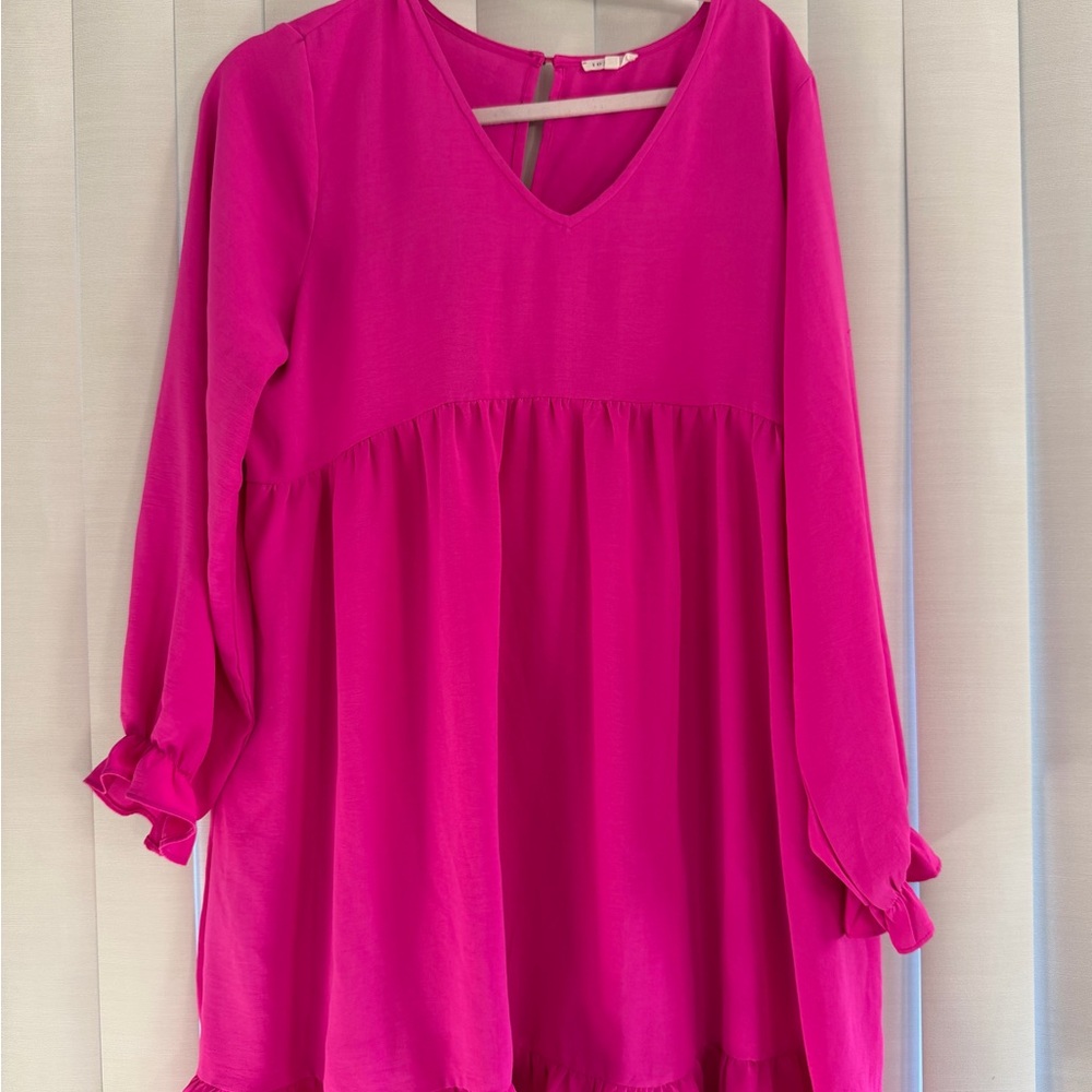Vibrant Pink Women's Mini Dress